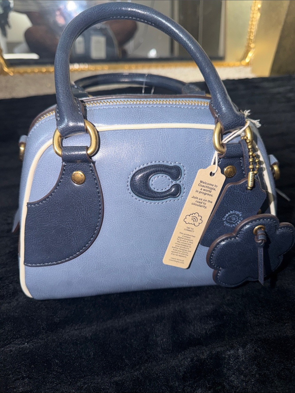 Coachtopia Bowler bag - navy blue